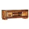 Image de Meuble TV 118 x 30 x 40 cm Bois de Sesham massif