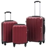 Image de Valise rigide 3 pcs Rouge bordeaux ABS 91874