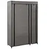 Image de Garde robe pliable Gris 110x45x175 cm Tissu