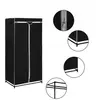 Image de Garde robe Noir 75x50x160 cm