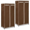 Image de 2 pcs Garde robes Marron 75x50x160 cm