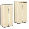 Image de 2 pcs Garde robes Crème 75x50x160 cm
