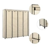 Image de Garde robe avec 4 compartiments Crème 175x45x170 cm