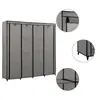 Image de Garde robe avec 4 compartiments Gris 175x45x170 cm