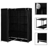Image de Garde robe d angle Noir 130x87x169 cm