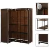 Image de Garde robe d angle Marron 130x87x169 cm