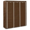 Image de Armoire avec compartiments et barres Marron 150x45x175 cm Tissu