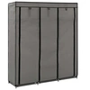 Image de Armoire avec compartiments et barres Gris 150x45x175 cm Tissu