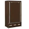 Image de Garde robe Marron 87x49x159 cm Tissu