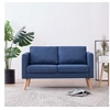 Image de Canapé à 2 places tissu bleu