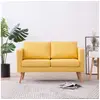 Image de Canapé à 2 places Tissu Jaune