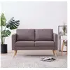 Image de Canapé à 2 places Tissu Taupe
