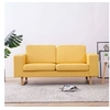 Image de Canapé à 2 places Tissu Jaune