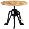 Image de Table d'Appoint Table Basse Table de Salon Bout de Canapé Chambre Maison Intérieur Salle de Séjour Fonte Bois de Manguier Massif