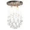 Image de Plafonnier avec Perles de Cristal Sphère 3 Ampoules Lampe Suspendue Lustre Luminaire Eclairage Intérieur Salon 281575
