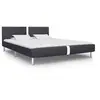 Image de Cadre de lit sans matelas noir similicuir 120x200 cm