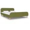 Image de Cadre de lit sans matelas vert tissu 140x200 cm