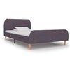 Image de Cadre de lit sans matelas taupe tissu 90x200 cm