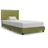 Image de Cadre de lit sans matelas vert tissu 90x200 cm