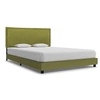 Image de Cadre de lit sans matelas vert tissu 140x200 cm