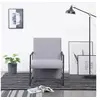Image de Fauteuil tissu gris clair
