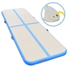 Image de Tapis gonflable de gymnastique avec pompe 300x100x10cm PVC Bleu