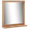 Image de Miroir de salle de bain 60 x 12 x 62 cm Bois de noyer massif 247605