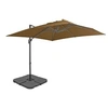Image de Parasol - - Taupe - Aluminium - Résistant aux UV - Base portable