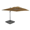 Image de Parasol - - Taupe - Aluminium - Résistant aux UV - Base portable