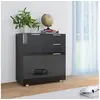 Image de Buffet Noir brillant 71x35x80 cm Bois d ingénierie