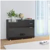 Image de Buffet Noir brillant 107x35x80,5 cm283719