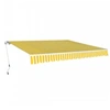 Image de Luifel handmatig uittrekbaar 600 cm geel/wit276354