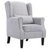 Image de Fauteuil gris clair tissu
