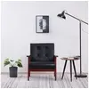 Image de Fauteuil noir similicuir