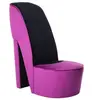 Image de Hakstoel velours paars