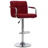 Image de Chaise de bar H. 92 cm non pliable en plastique interieur rouge