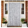 Image de Moustiquaire Blanc et gris 90x220 cm Chenille