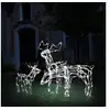 Image de Cordon Lumineux de Noël 3 pcs Rennes Décoration de Noël Lumière Décoration de Jardin Balcon Extérieur Maison Intérieur 229 LED