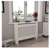 Image de Cache-radiateur Blanc - - 112x19x81,5 cm - MDF - Fonction décorative et espace de rangement