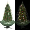 Image de Arbre de Noël Neigeux avec Base de Parapluie Sapin de Noël Artificiel Arbre Décoration de Noël Salon Salle de Séjour 284337