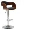Image de Chaise de bar en bois non pliable interieur H. 87 cm gris
