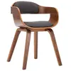 Image de Chaise interieur non pliable en bois H. 70 cm gris