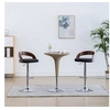 Image de Lot de 2 chaise de bar interieur non pliable en bois H. 80 cm gris