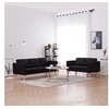 Image de Ensemble de canapé 2 pcs Tissu Noir