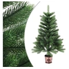 Image de Arbre de Noël Artificiel Aiguilles Réalistes Sapin de Noël Décoration de Noël Maison Salon Salle de Séjour Intérieur Jardin Extérieur 65 cm Vert