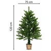 Image de Arbre de Noël artificiel - Avec des aiguilles réalistes - 90 cm - vert -