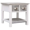 Image de Bijzettafel 40x40x40 cm paulowniahout grijs284066