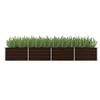 Image de Lit surélevé de jardin Marron 320x80x45 cm Acier galvanisé
