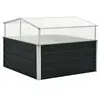 Image de Serre Anthracite 100x100x77 cm Acier galvanisé