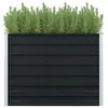 Image de Jardinière surélevée Anthracite 100x100x77 cm Acier galvanisé